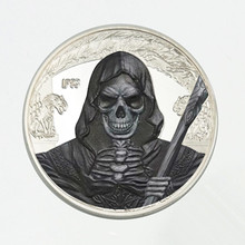 2 шт., монеты-призраки с серебряным покрытием, 40 мм 2024 - купить недорого