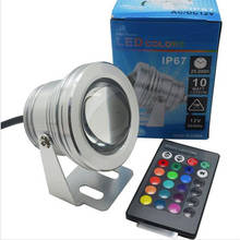 10W 12v underwater RGB Led Light 1000LM Waterproof IP68 fountain pool Lamp Lights16 color change + 24key IR Remote controller 2024 - buy cheap