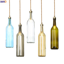 Iwhd-luminária pendente de vidro com led g4, estilo nórdico, moderna, vintage, suspensa, iluminação para casa 2024 - compre barato