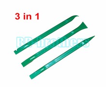 Herramienta de palanca verde 3 en 1, herramientas de apertura de 155mm palanca de plástico para reparación de Cable/pantalla/carcasa plana 100 set/lote 2024 - compra barato