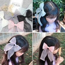 Boutique ins 10pcs Fashion Cute Glossy Gauze Bow Hairpins Solid Bowknot Hair Clips Princess Headwear Hair Ornaments Accessories 2024 - buy cheap