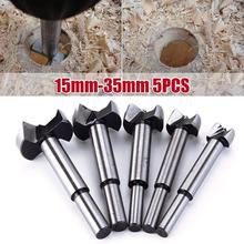 5 Pcs/set  Auger Drill Forstner Bit Set Hinge Boring Woodworking Hole Saw Cutter Round Shank Wood Tools for Drilling Machine 2024 - buy cheap