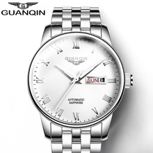 GUANQIN-reloj mecánico automático de lujo para hombre, cronógrafo deportivo de acero completo, plateado, con fecha automática, 2019 2024 - compra barato