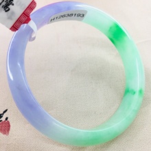 Zheru Jewelry Pure Natural Jadeite Bracelet Elegant Purple Green 54-62mm Female Princess Jade Bracelet Gift Send Certificate 2024 - buy cheap