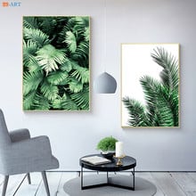 Green Botanical Plant Leaf Print Tropical Leave Poster Canvas Painting Wall Art Wall Pictures for Living Room Home Decoration 2024 - buy cheap