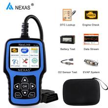 Nexas-ferramenta de diagnóstico automotivo ln101 obd2, scanner para motor evap, bateria obdii, pk cr3001 elm327, profissional, eobd, obd 2024 - compre barato