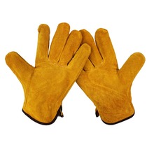 1 Pair XL Work gloves Fireproof Durable Cow Leather Welder Gloves Anti-Heat Work Safety Gloves For Welding Metal Hand Tools 2024 - buy cheap