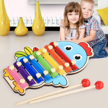 Wholesale Learning&Education Wooden Zodiac Xylophone For Children Kid Musical Toys Xylophone Wisdom  8 scales Music Instrument 2024 - buy cheap