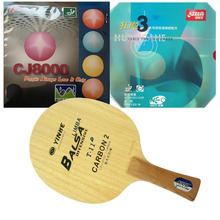 Pro Table Tennis Combo Racket: Galaxy T-11+ with DHS NEO Hurricane 3 and Palio CJ8000 2-Side Loop Type Long shakehand FL 2024 - buy cheap