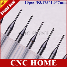 10pcs 1mm Import Carbide PCB CNC End Mill Hard Nano Coating CNC Router Bits Corn Rotary Burrs Milling Cutter for Cut & Drill 2024 - buy cheap