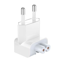 Adaptador de enchufe europeo para Apple MacBook Pro Air iPad, enchufe europeo con cabeza de pato, CA, cargador 2024 - compra barato