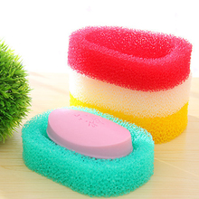 Caja de jabón de esponja para baño, organizador de platos de Color aleatorio, accesorios de baño, soporte de jabón, 1 unidad 2024 - compra barato