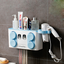 GOUGU-soporte para cepillo de dientes, dispensador de pasta dental, estante de almacenamiento para secador de tazas, juegos de accesorios de baño, estuche de almacenamiento para Baño 2024 - compra barato