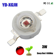 High Power LED Chip Deep Red 660nm 1W 3W 5W  660nm DC 1W 2.0-2.2 3W 5W 2.2-2.4v for DIY Light Plant Grow 2024 - buy cheap