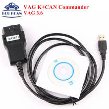 Диагностический инструмент VAG K + CAN COMMANDER 3,6, VAG KCAN 3,6, сканер, диагностический кабель VAG 3,6 2024 - купить недорого