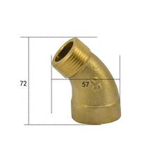 1" BSPP Female To Male Brass 45 Degree Elbow Pipe Fitting Coupler Connector Water Gas Oil 2024 - buy cheap