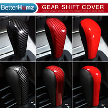 BETTERHUMZ Carbon Fiber ABS Car Gear Shift Knob Cover Sticker For BMW E90 E92 E93 E60 E61 X3 X5 Z43er 5 Series Accessories 2024 - buy cheap