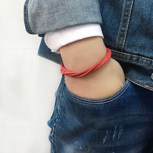 ZotatBele-pulsera de cuero trenzado con cuerda de cáñamo para mujer, joyería hecha a mano, color rojo, SF41, 6 unidades por lote 2024 - compra barato