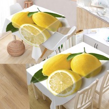 Toalha de mesa de estampa de limão, toalha impermeável de mesa em mais tamanhos para decoração de cozinha ou casamento em hotel 2024 - compre barato