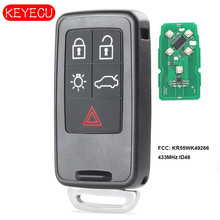 Keyecu-llave remota inteligente para coche, dispositivo de 5 botones, 433MHz, ID46, para Volvo S80, S60, V60, SC60, XC70, V70, FCC: KR55WK49266 2024 - compra barato