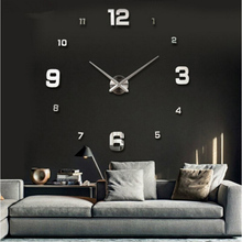 New Wall Clock Clocks Watch Horloge Murale Diy 3d Acrylic Mirror sticker Large Home Quartz Circular Needle Modern Free Shipping 2024 - buy cheap