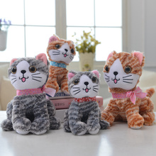 Brinquedos de pelúcia adorável simulação gato animal boneca de pelúcia gatos brinquedo crianças decorações de brinquedo presente de aniversário para crianças 20cm 2024 - compre barato