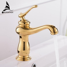 Hot Sale Good Quality Deck Mounted Single Handle Gold Bathroom Basin Hot & Cold Mixer Tap Basin Faucet YB-107-1 2024 - buy cheap