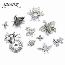 YuenZ 10pcs Mixed Antique Silver color Animal bee Charms Pendants for Necklace DIY Jewelry Making Finding Accessories U028 2024 - buy cheap