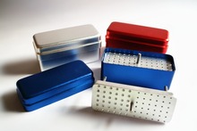 Venda imperdível caixa de desinfecção para autoclavagem, 72 furos, tampa com duas usos, cor azul # b002 2024 - compre barato
