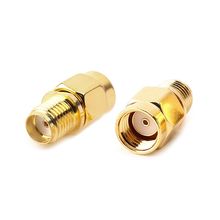 New 2pcs RP SMA Female Jack To SMA Male Plug RF Connector Coaxial Converter Adapter Straight 2024 - buy cheap