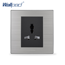 Enchufe Universal Wallpad de 3 pines, interruptores de pared de lujo y enchufe 10A AC 110 ~ 250V, gran oferta 2024 - compra barato