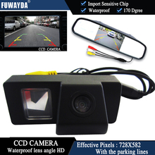 FUWAYDA CCD a Color Chip vista trasera de coche cámara para TOYOTA LAND CRUISER 200 LC200/Toyota REIZ 2009 + 4,3 pulgadas Monitor de espejo retrovisor 2024 - compra barato