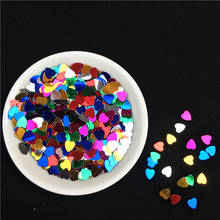 10g/Bag 6mm Love Heart Shape Sequins Paillettes for Nail Art manicure,Wedding Decoration Confetti,Kids Slime Diy Accessories 2024 - buy cheap