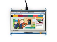 Waveshare 7 "HDMI LCD 1024*600 резистивный сенсорный экран IPS для Raspberry Pi HDMI/SPI интерфейс работает в качестве монитора компьютера 2024 - купить недорого