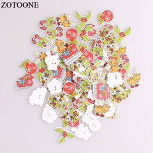 ZOTOONE Mix Christmas Elk Tree Wodden Buttons For Clothing DIY Scrapbooking Needlework Craft Sewing Wood Buttons Accessories A 2024 - buy cheap