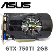 Asus GTX-750TI-OC-2GB GTX750TI GTX 750 TI 2G D5 DDR5 128 Bit  PC Desktop Graphics Cards PCI Express 3.0 computer  Graphics Cards 2024 - купить недорого