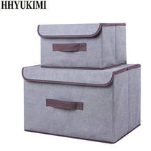 HHYUKIMI Brand Multifunction Non-woven Covered Underwear Storage Box Clothing Underwear Organizer Finishing Wardrobe Container 2024 - buy cheap