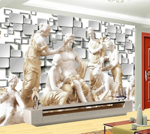 Beibehang papel de parede personalizado 3d para sala de estar, mural clássico nostálgico com relevo para fundo da tv, quarto, restaurante, 3d 2024 - compre barato