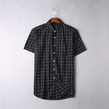 Plaid Shirt Men 2021 New Summer Chemise Homme Business Mens Dress Shirts Short Sleeve Shirt Men Blouse Plus Size 5XL 6XL 7XL 8XL 2024 - buy cheap