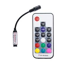 RGB Controller 17 Keys Led Mini RF Wireless Controller With 4pin Female DC For 5050 SMD RGB LED Strip 12A DC5-24V JQ 2024 - buy cheap