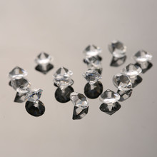 1000 Uds 8mm 10mm artesanía confeti de diamante adornos de dispersión para mesa de boda cristales acrílicos Decoraciones de fiesta adornos festivos de aniversario para el hogar 2024 - compra barato