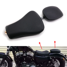 Asiento individual y trasero para conductor delantero, almohadilla negra para Harley Forty Eight 48 Sportster XL1200X 72 XL1200V 2024 - compra barato