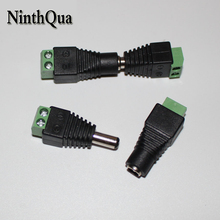1pairs Female Male Connector Plugs 5.5x2.1mm for 5050 /3528 LED sigle color DC Power Supply AC Adaptor Plug Cable jack 2024 - buy cheap