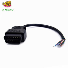 Abertura obd cabo macho/fêmea conector carro ferramenta de interface diagnóstico adaptador obd2 16pin para extensão obd 2 2024 - compre barato