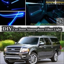 Banda de fibra óptica para iluminación de interior, luz de ambiente, tuneado, para Ford Expedition, Panel de puerta interior, no EL 2024 - compra barato