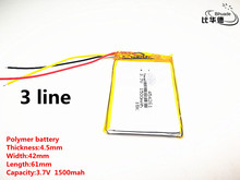 Bateria de íon de lítio/li-ion 5 tamanhos, boa qualidade 3.7v, 1500mah, 454261 polímero para brinquedo, power bank, gps, mp3,mp4 2024 - compre barato