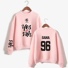 TWICE YES OR YES Printed Sweatshirts Hoodies Twice Abum Korean Kpop Hoodie Sweatshirt Men/Women Autumn Winter Tracksuit Tops 2024 - buy cheap