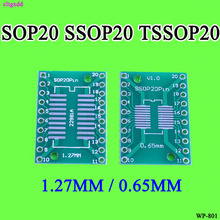 Cltgxdd 10 шт. SOP20 SSOP20 TSSOP20 к DIP20 шаг 0,65/1,27 мм IC адаптер печатной платы 2024 - купить недорого