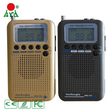 Portable Digital Mediation Full Range Radio FM/MW/SW/AIR/CB/VHF World Band Receiver Built-in Speaker Lithium Battery HRD-737 2024 - buy cheap