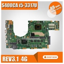 Para For Asus S500c s400c S400CA S500CA Tablero Principal original placa madre 60NB0060-MBF000 69N0NUM1EA00 con i5-3317CPU 100% prueba 2024 - compra barato